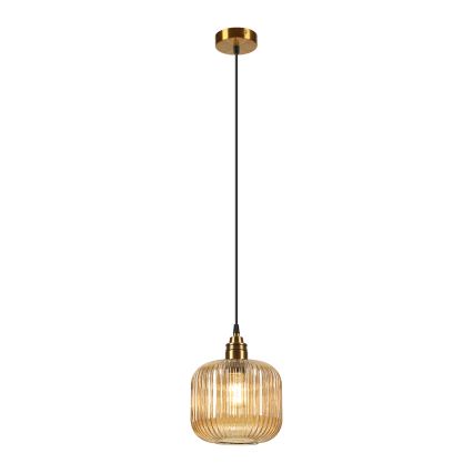Ripplamp kaabliga MILOU 1xE27/15W/230V kuldne/suitsune beež