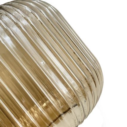 Ripplamp kaabliga MILOU 1xE27/15W/230V kuldne/suitsune beež