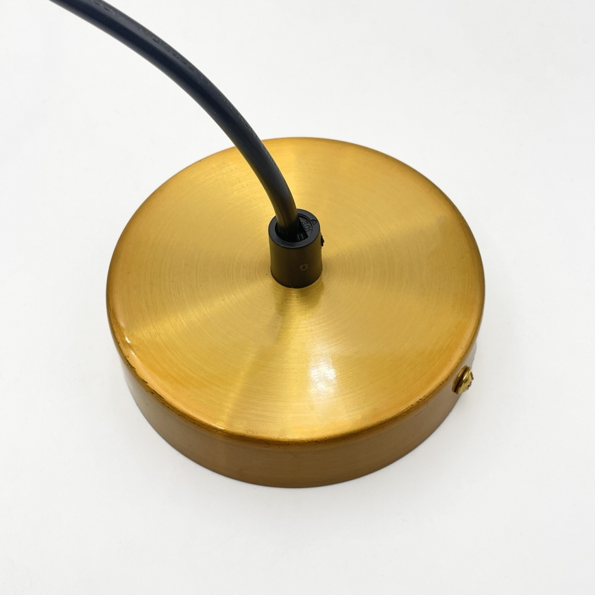 Ripplamp kaabliga MILOU 1xE27/15W/230V kuldne/suitsune beež