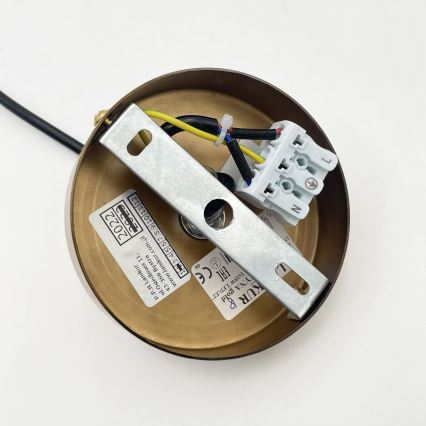 Ripplamp kaabliga MILOU 1xE27/15W/230V kuldne/suitsune beež