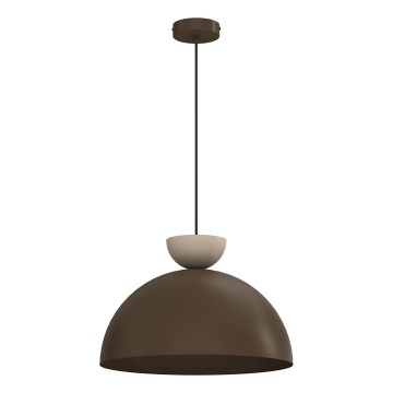 Ripplamp kaabliga NEVIS 1xE27/15W/230V läbimõõt 38 cm pruun