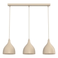 Ripplamp kaabliga NOAK CLASSIC 3xE27/15W/230V, beež