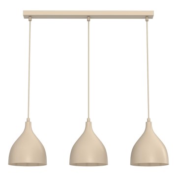 Ripplamp kaabliga NOAK CLASSIC 3xE27/15W/230V, beež