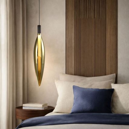 Ripplamp kaabliga NORDIC 1xG9/5W/230V must/kuldne
