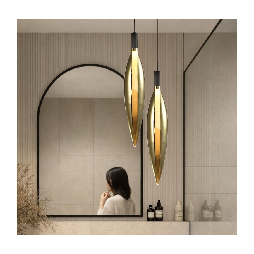 Ripplamp kaabliga NORDIC 1xG9/5W/230V must/kuldne