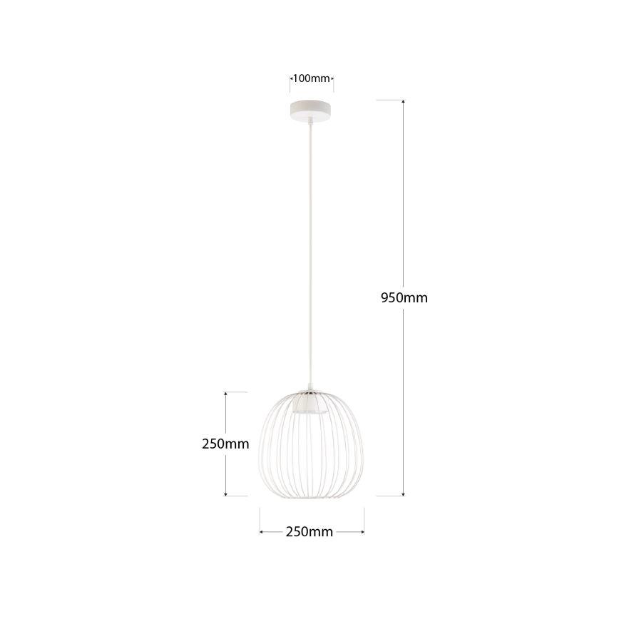 Ripplamp kaabliga OVELLA 1xGX53/10W/230V, läbimõõt 25 cm, kreemjas