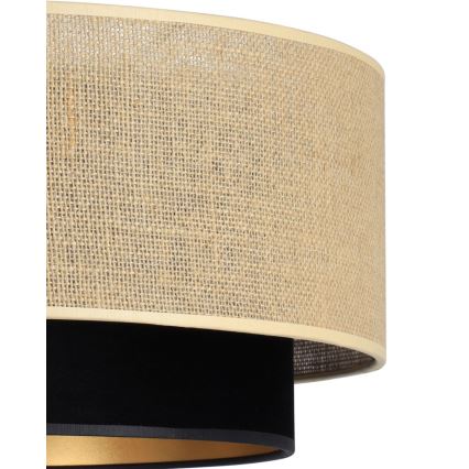 Ripplamp kaabliga SARTA 1xE27/60W/230V Ø 45 cm, must/juut