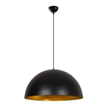 Ripplamp kaabliga SIVANI 1xE27/40W/230V läbimõõt 60 cm must/vaskne
