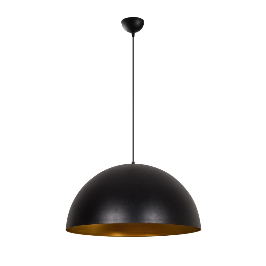Ripplamp kaabliga SIVANI 1xE27/40W/230V läbimõõt 60 cm must/vaskne