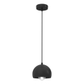 Ripplamp kaabliga SOOL 1xE27/15W/230V Ø 15 cm must
