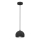 Ripplamp kaabliga SOOL 1xE27/15W/230V Ø 15 cm must