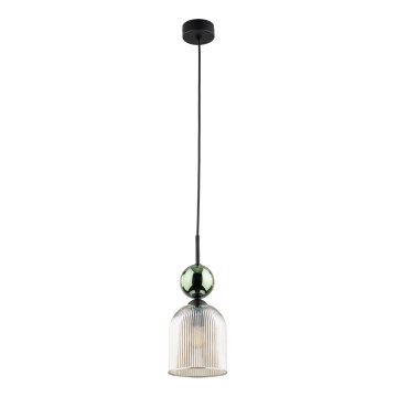 Ripplamp kaabliga SOPHIA 1xE14/10W/230V must/roheline/suitsune beež