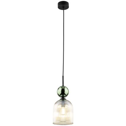 Ripplamp kaabliga SOPHIA 1xE14/10W/230V must/roheline/suitsune beež