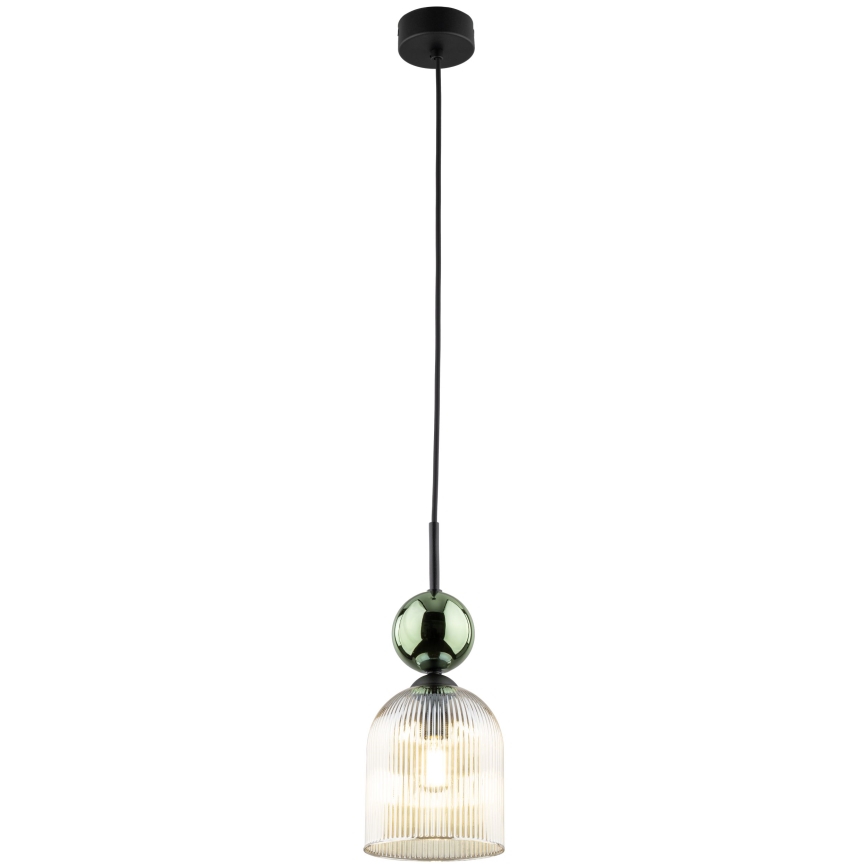 Ripplamp kaabliga SOPHIA 1xE14/10W/230V must/roheline/suitsune beež
