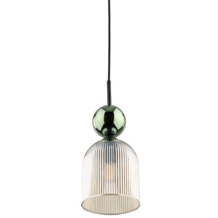 Ripplamp kaabliga SOPHIA 1xE14/10W/230V must/roheline/suitsune beež