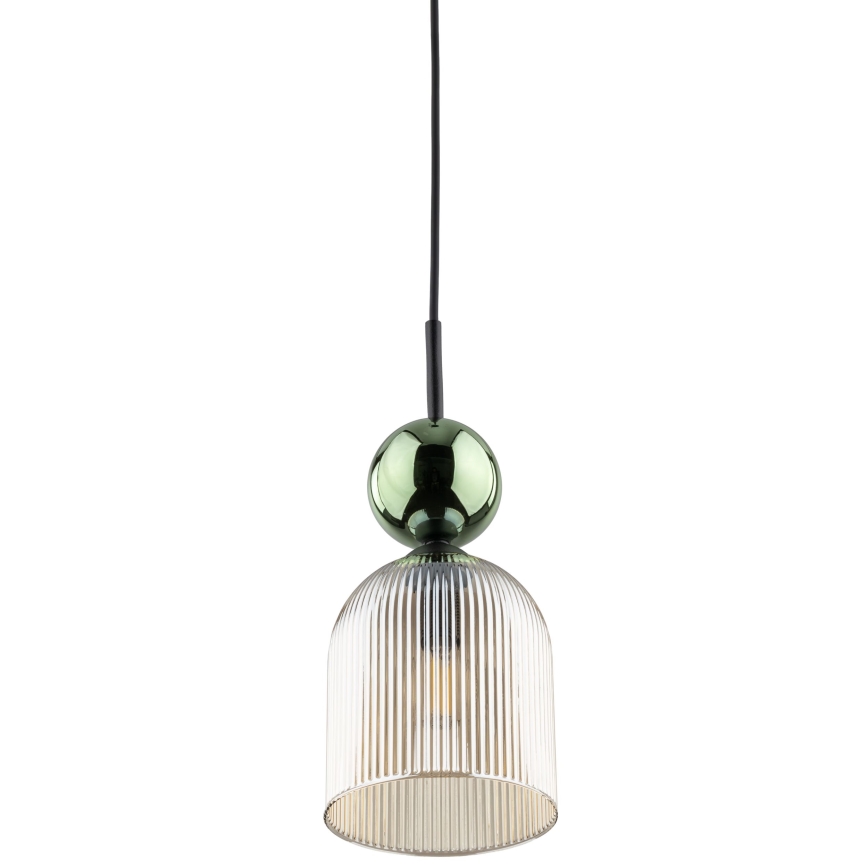 Ripplamp kaabliga SOPHIA 1xE14/10W/230V must/roheline/suitsune beež