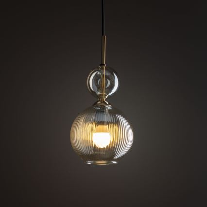 Ripplamp kaabliga SOPHIA 1xE14/10W/230V must/suitsune beež