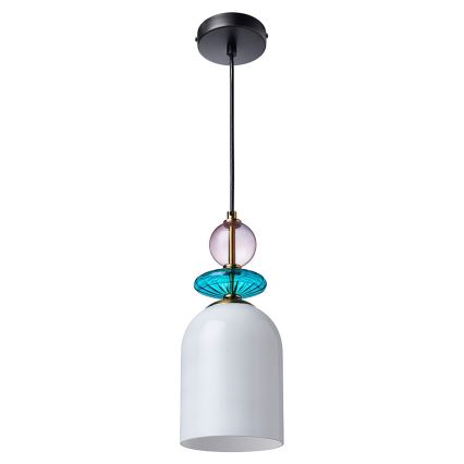 Ripplamp kaabliga TROPEA 1xE27/15W/230V must/suitsune lilla/sinine/valge