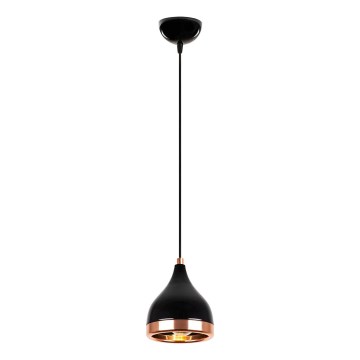 Ripplamp kaabliga YILDO 1xE27/40W/230V must/vaskne