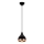 Ripplamp kaabliga YILDO 1xE27/40W/230V must/vaskne