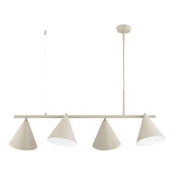 Ripplamp kaabliga ZELTA 4xE27/15W/230V beež