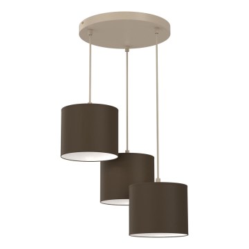 Ripplamp kaablil ARDEN 3xE27/15W/230V Ø 30 cm beež/pruun