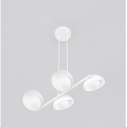 Ripplamp kaablil BOOM 4xG9/8W/230V valge