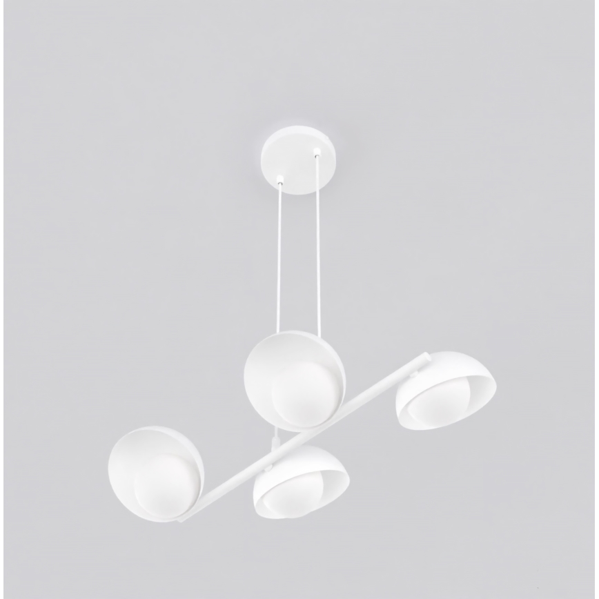 Ripplamp kaablil BOOM 4xG9/8W/230V valge