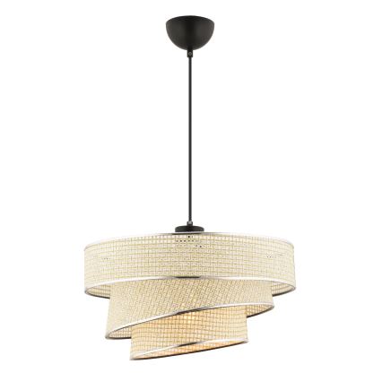 Ripplamp kaablil COUPER 1xE27/60W/230V, kreemjas/läikiv kroom
