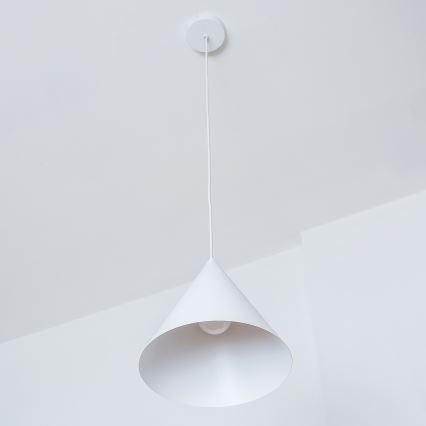 Ripplamp kaablil ETNA 1xE27/15W/230V Ø 25 cm valge