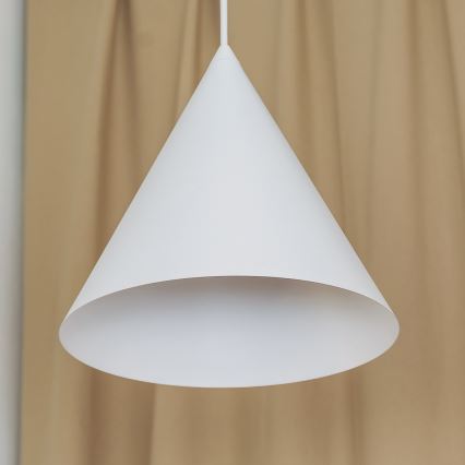 Ripplamp kaablil ETNA 1xE27/15W/230V Ø 25 cm valge