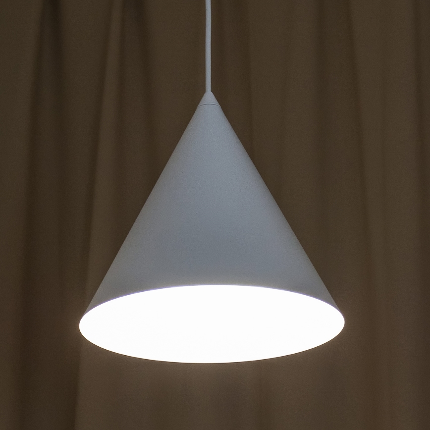 Ripplamp kaablil ETNA 1xE27/15W/230V Ø 25 cm valge