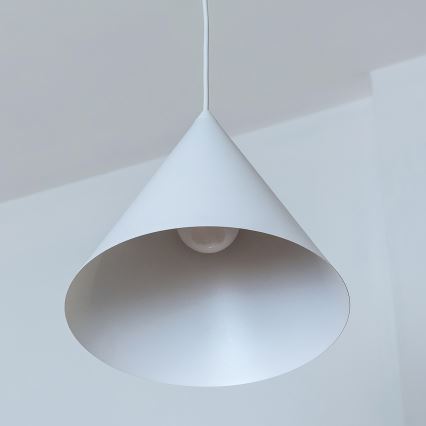 Ripplamp kaablil ETNA 1xE27/15W/230V Ø 25 cm valge