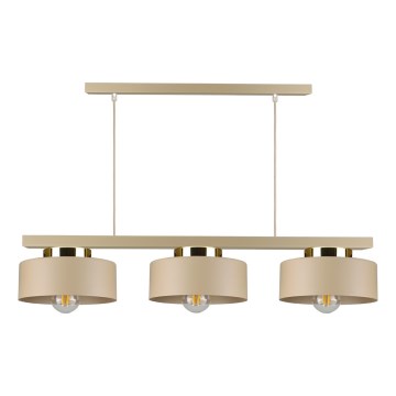 Ripplamp kaablil IGNIA 3xE27/60W/230V taupe