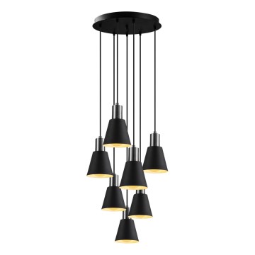 Ripplamp kaablil KEM 7xE27/40W/230V must