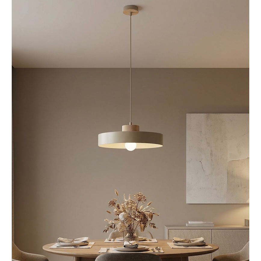 Ripplamp KIVI kaabliga 1xE27/15W/230V beež