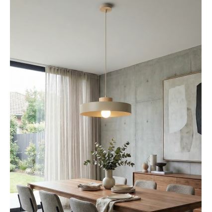 Ripplamp KIVI kaabliga 1xE27/15W/230V beež