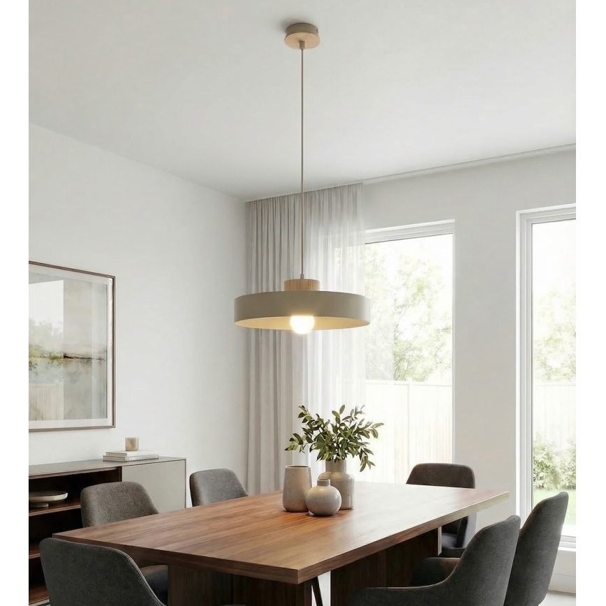 Ripplamp KIVI kaabliga 1xE27/15W/230V beež