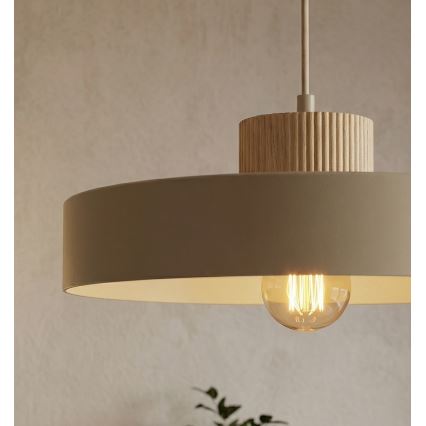 Ripplamp KIVI kaabliga 1xE27/15W/230V beež