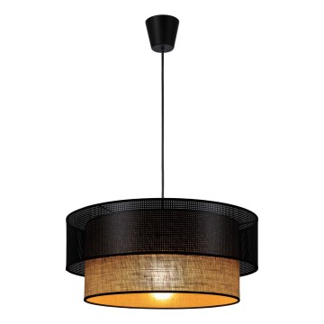 Ripplamp köiega BORHO 1xE27/60W/230V, läbimõõt 50 cm, must/juut