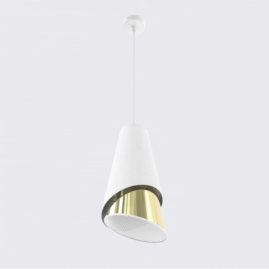 Ripplamp MODA kaabliga 1xE27/15W/230V valge/kuldne