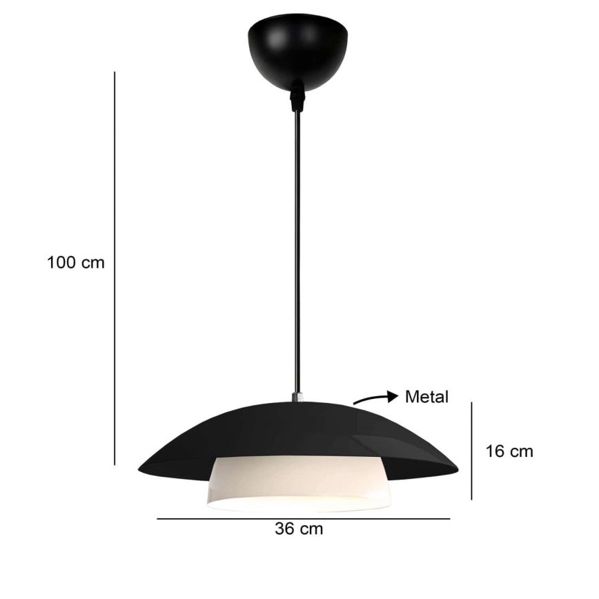 Ripplamp nööriga MOONLIGH 1xE27/40W/230V must