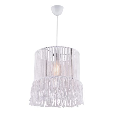 Ripplamp nööriga NESS MACRAME 1xE27/40W/230V valge