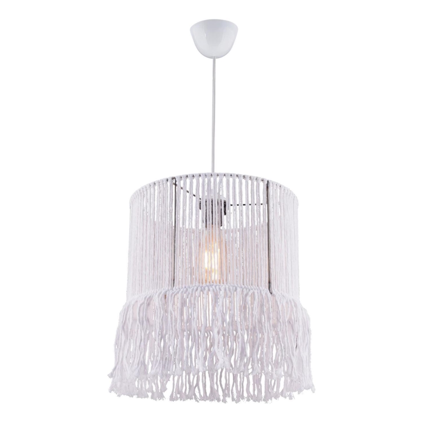 Ripplamp nööriga NESS MACRAME 1xE27/40W/230V valge