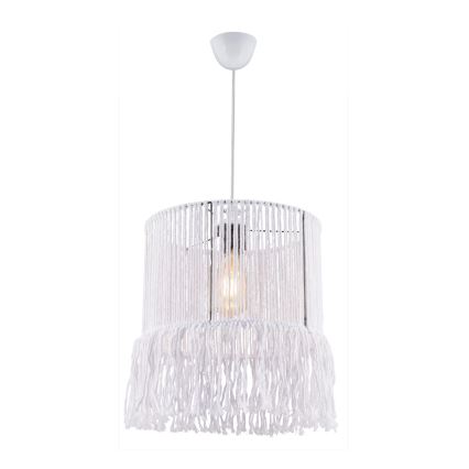 Ripplamp nööriga NESS MACRAME 1xE27/40W/230V valge