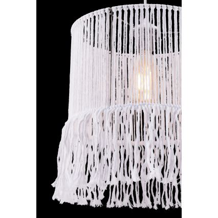 Ripplamp nööriga NESS MACRAME 1xE27/40W/230V valge