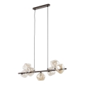 Ripplamp riputuskaabliga LAVA 7xG9/8W/230V pronks/suitsune beež