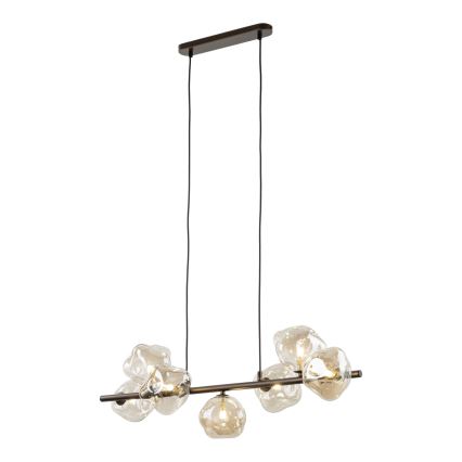 Ripplamp riputuskaabliga LAVA 7xG9/8W/230V pronks/suitsune beež