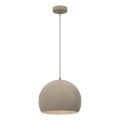 Ripplamp SOOL kaabliga 1xE27/15W/230V, läbimõõt 27 cm, beež