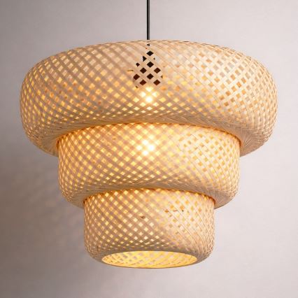 Ripplamp TULUM kaabliga 1xE27/15W/230V bambusest